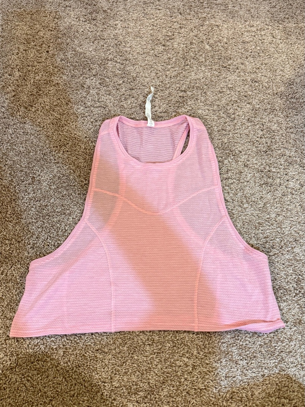 lululemon athletica Light Pink Textured Racerback Tank
